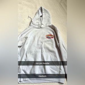 white ron jon surf shop hoodie!!